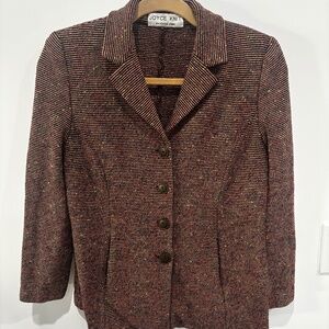 Vintage Joyce Knit by Joyce Shin Blazer | Size 8 (S–M) | Lux Knit | Perfect Cond